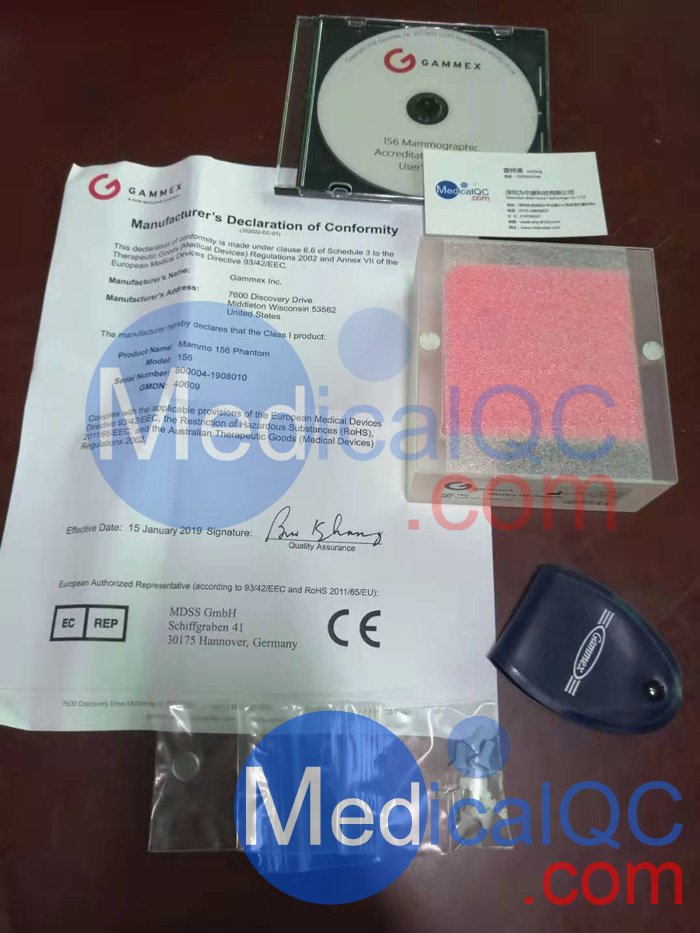 Gammex 156乳腺模體，Gammex 156超聲模體