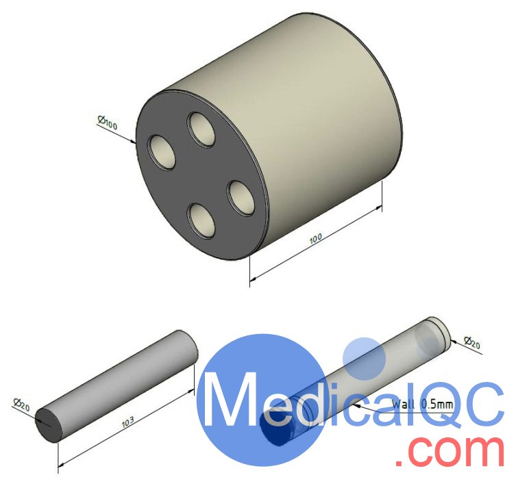 QRM-SCT光譜CT模體，QRM-SCT CT測試模體尺寸